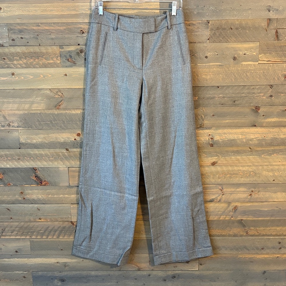 NWT- size 4- LOFT Gray Wide Leg Pants